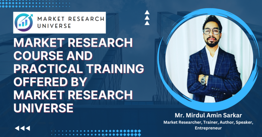 Market Research Course and Practical Training offered by India’s Youngest Market Research Trainer Mr. Mirdul Amin Sarkar