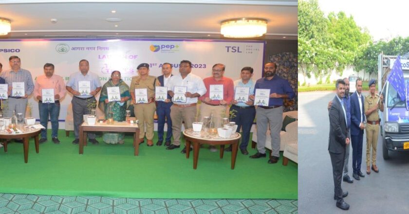 PepsiCo India partners with The Social Lab (TSL) to launch its flagship program on plastic waste management – “Tidy Trails” in Agra, Uttar Pradesh