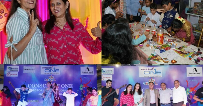 Diwali Carnival 109 was organized for  3 days 3rd ,4 th & 5 th nov 2023 at Conscient One Mall Gurgaon by Aasherwad Consultants