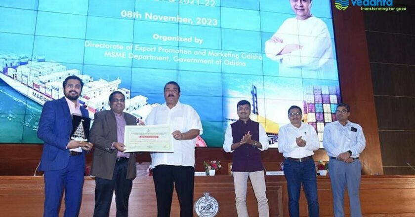 Vedanta Aluminium Bags ‘Best Exporter Award’ from Govt of Odisha
