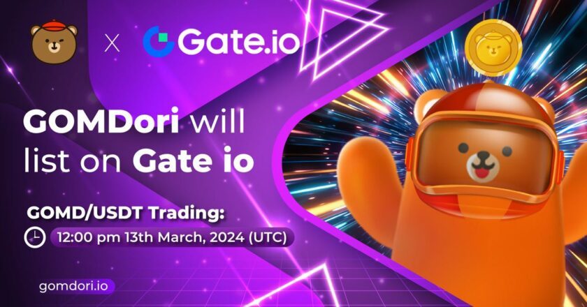 GOMDori Token Set to Make Waves with Listing on Gate.io, Transforming Southeast Asian Web3 Commerce.