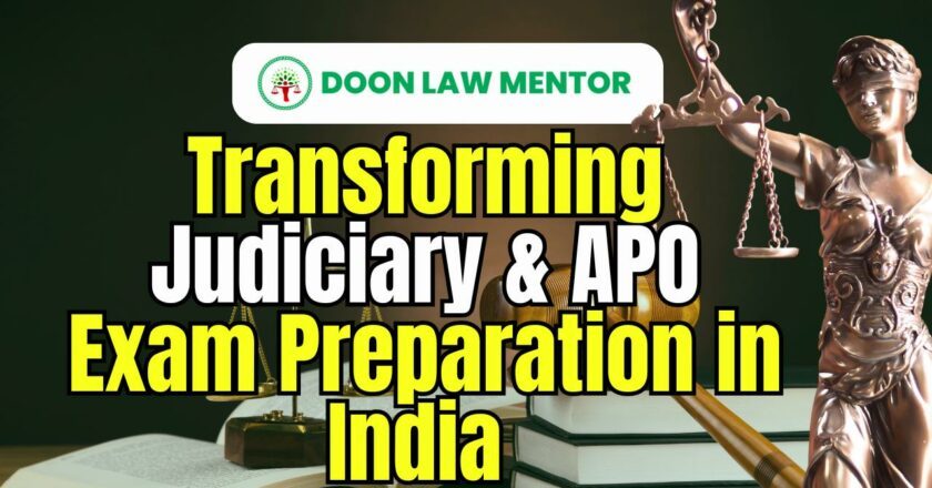 Doon Law Mentor is Empowering Aspiring Judicial Officers and APOs with Unmatched Online Coaching