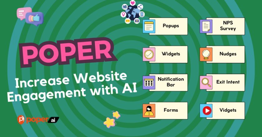 Poper: Elevating Website Engagement with AI Powered Widgets and Popups