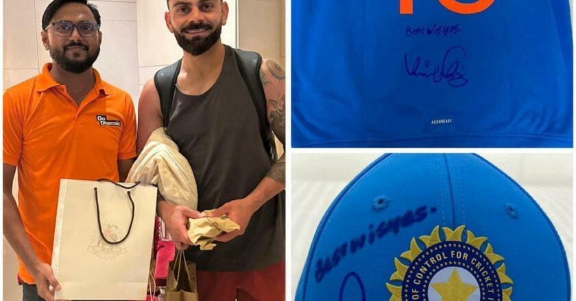 Virat Kohli Reaffirms Support for Go Dharmic with Exclusive Charity Auction Contribution OR Virat Kohli Backs Go Dharmic by Donating Exclusive Items for Auction