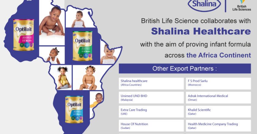 British Life Sciences Collaborates with Shalina Healthcare, Providing Infant Formula in African Countries