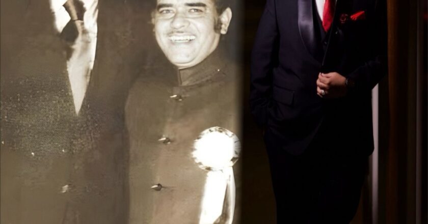 Shri Amitabh Bachchan Congratulates the newly weds  Ali Akbar Sultan Ahmed & Malika on their Wedding Reception.