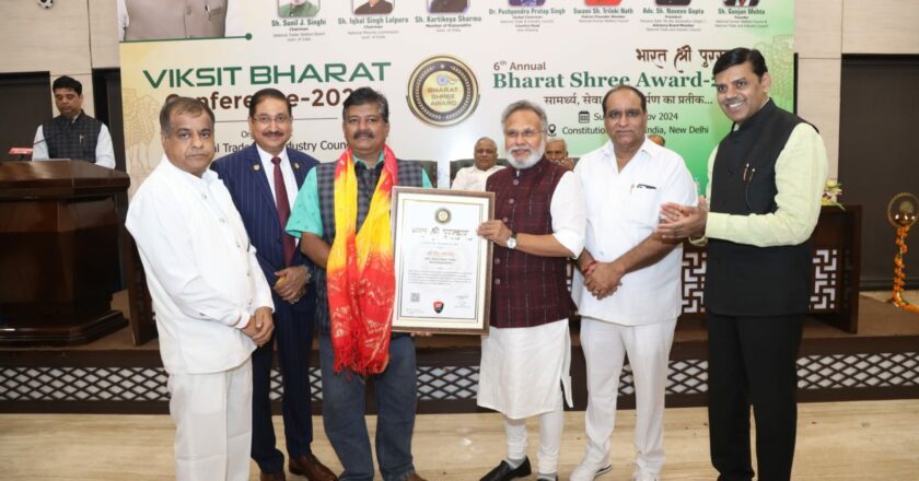 Deepu RS Nair Chadayamangalam: Honored with the Bharath Sree National Award