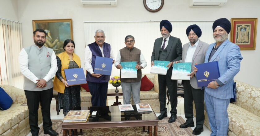 Governor of Punjab Unveils Manish Media’s 62nd Coffee Table Book, ‘Mehr’