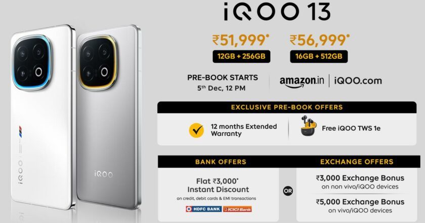 iQOO Launches India’s Fastest Smartphone, the iQOO 13