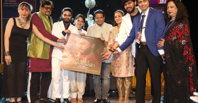 Poster of ‘Kaafir Deewana’ Featuring Suharssh Raj Unveiled by Anup Jalota at MWFIFF 2024