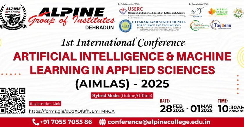 Alpine Institute in Dehradun to Host AIMLAS-2025 International Conference: Uniting Global AI and ML Experts