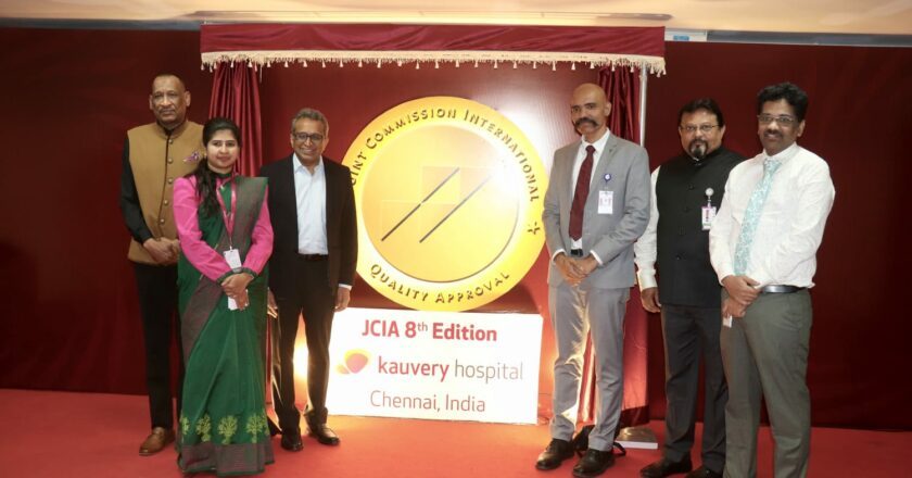 Kauvery Hospital Vadapalani awarded Gold Seal of Approval by Joint Commission International( JCI )