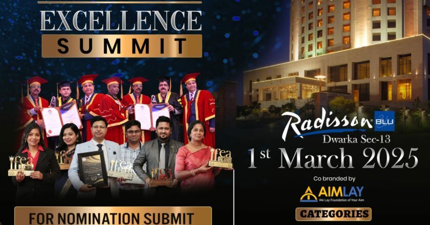 Aimlay and AAAR Join Hands to Honor Visionaries at the Global Excellence Summit 2025 on March 01, 2025, at Radisson Blu, Dwarka