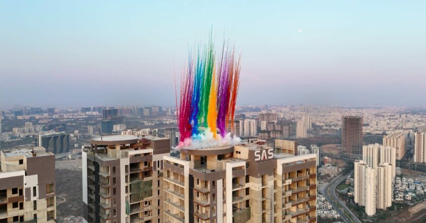 Hyderabad Witnesses Its Highest Holi Celebration at SAS Crown