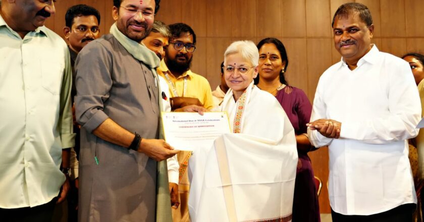 Leela Rani Kodali Felicitated by Minister of Mines of India G. Kishan Reddy and Soaring High on the Global Platform as a Social Activist