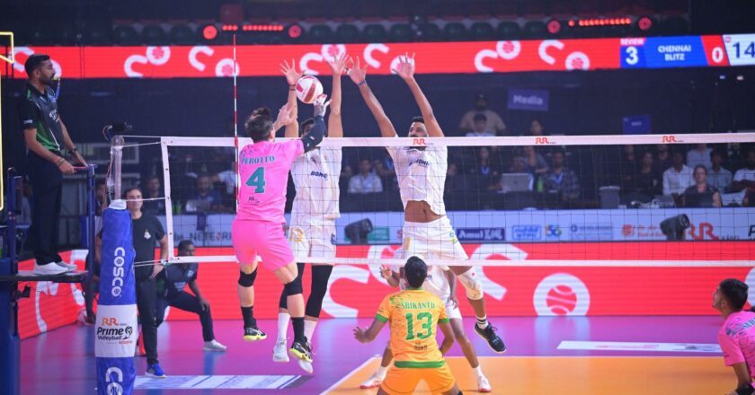 Chennai Blitz Hold Nerve to Beat Ahmedabad in PVL Classic
