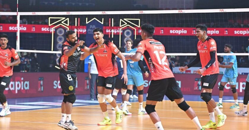 PVL 2025: Hyderabad Black Hawks Outshine Goa Guardians with a 3–1 Triumph